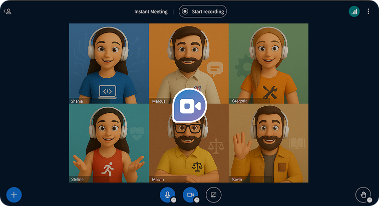 Video Conference Illustration